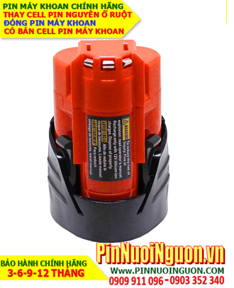 Pin máy khoan Milwaukee 12V-1200mAh, thay cells pin / hàng có sẳn - bảo hành 06 tháng